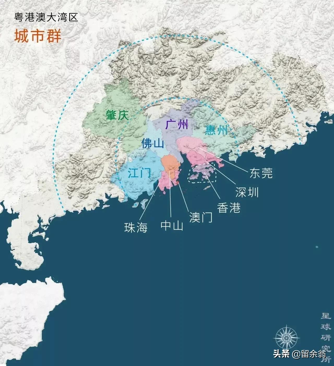 过去和将来，上海都是中国最大的城市；粤港澳却是亚洲最牛的湾区