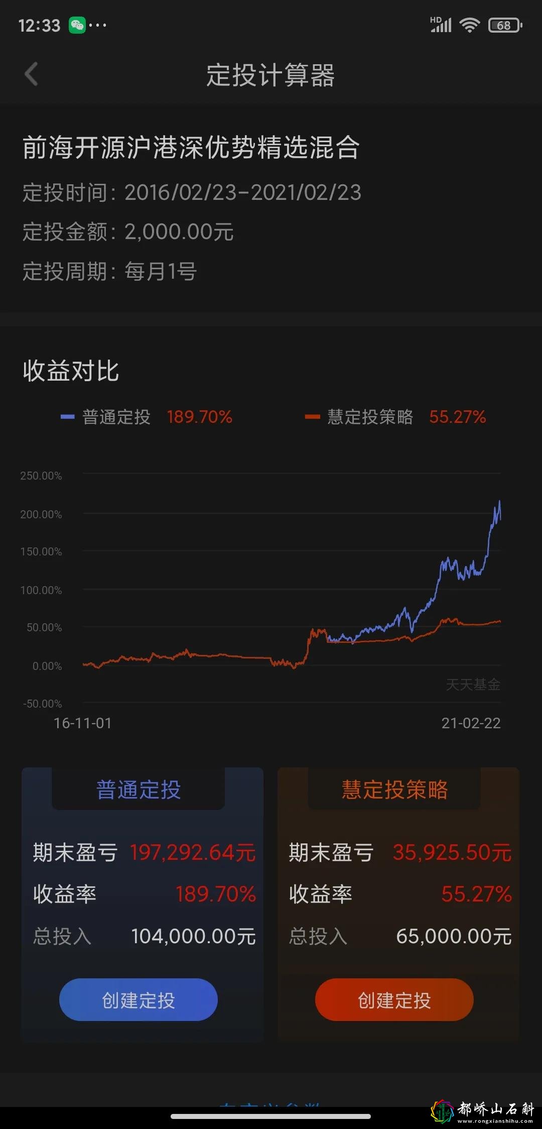 基金定投5年收益率多少