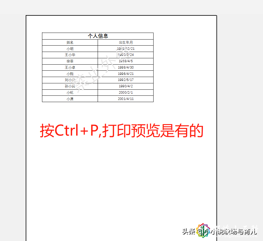Excel也能设置打印水印了,再也不用傻傻粘贴到word中设置水印了