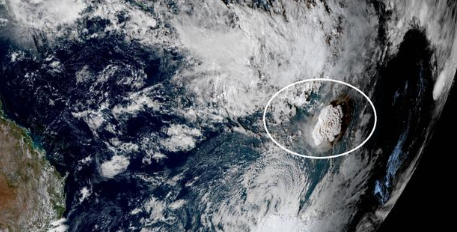 汤加火山喷发或致中国夏季雨带偏南(汤加火山喷发或会持续数周或数月)