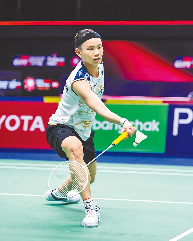 戴资颖在泰国羽球公开赛女单16强赛直落2轻鬆晋级。（Badminton Photo提供）